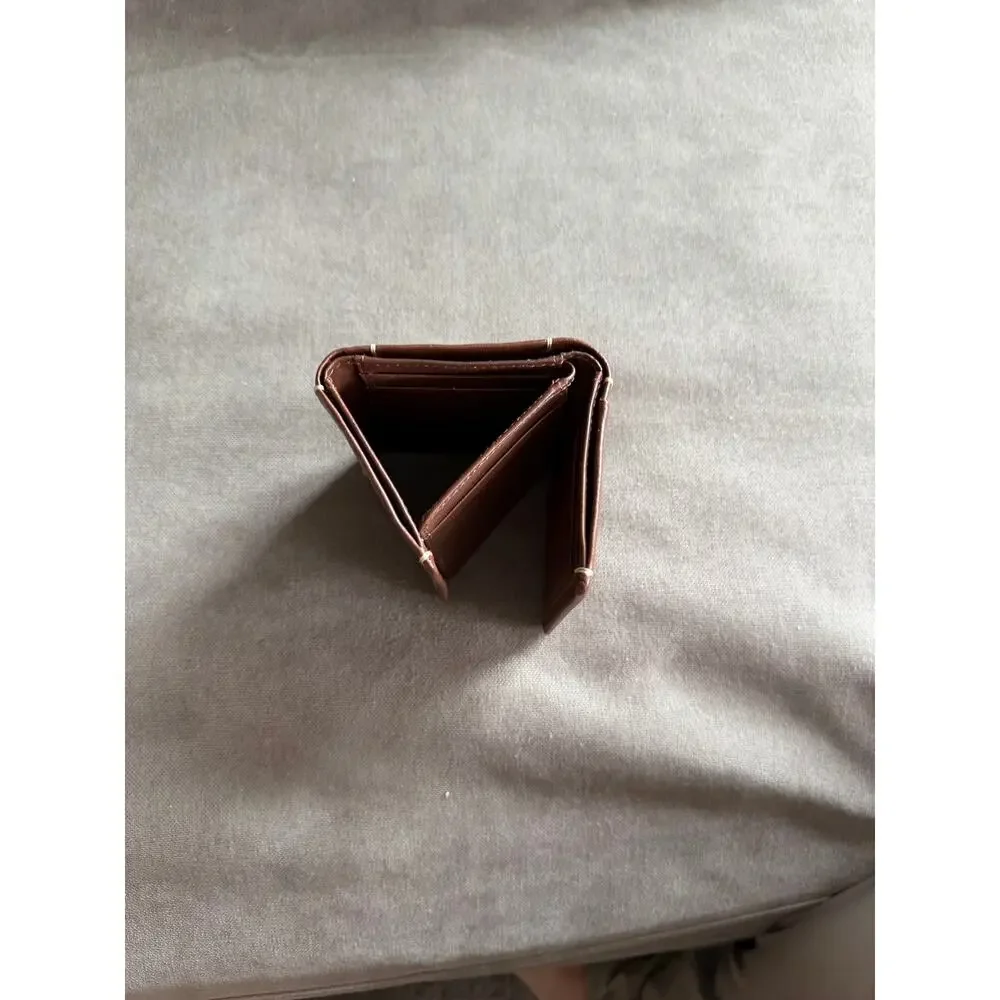 Fossil Real Leather Trifold Mini Wallet